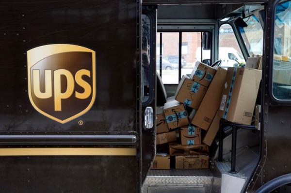 In this Dec. 19, 2018, file photo, packages await delivery inside of a UPS truck in Baltimore.