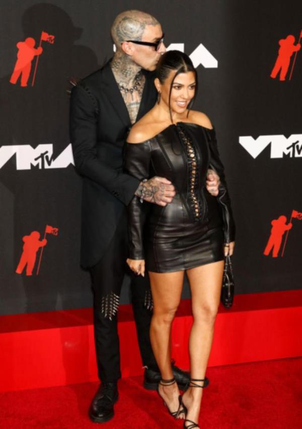 Kourtney Kardashian and Travis Barker