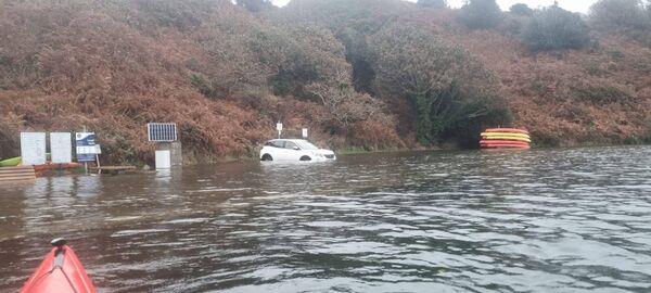 Pictures of a flooded Lough Hyne this evening, posted on Facebook by kayak instructor & guide Jim Kennedy of Atlantic Sea Kayaking. Picture: Jim Kennedy