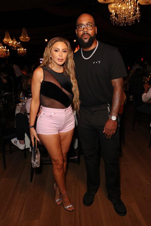 Larsa Pippen and Marcus Jordan are photographed together on May 7 in Miami.