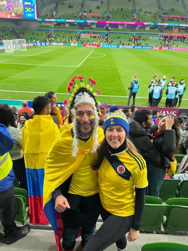 Isabel Gomez at one of Colombia’s games