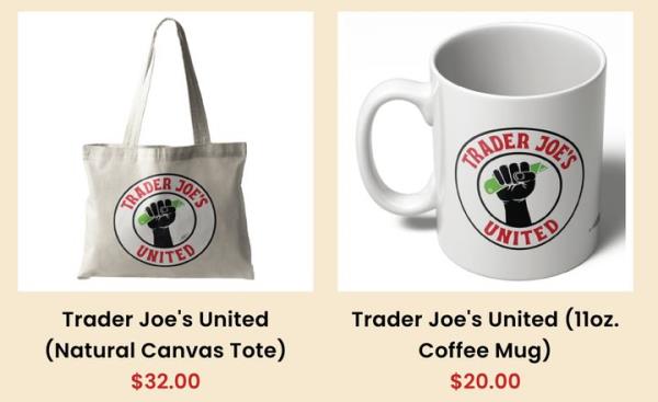 Trader Joe's claims such mugs and totes sold by the unio<em></em>n infringe on the company's trademarks.